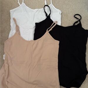 Old Navy Women's Camisole Set - White, Black, and Tan
